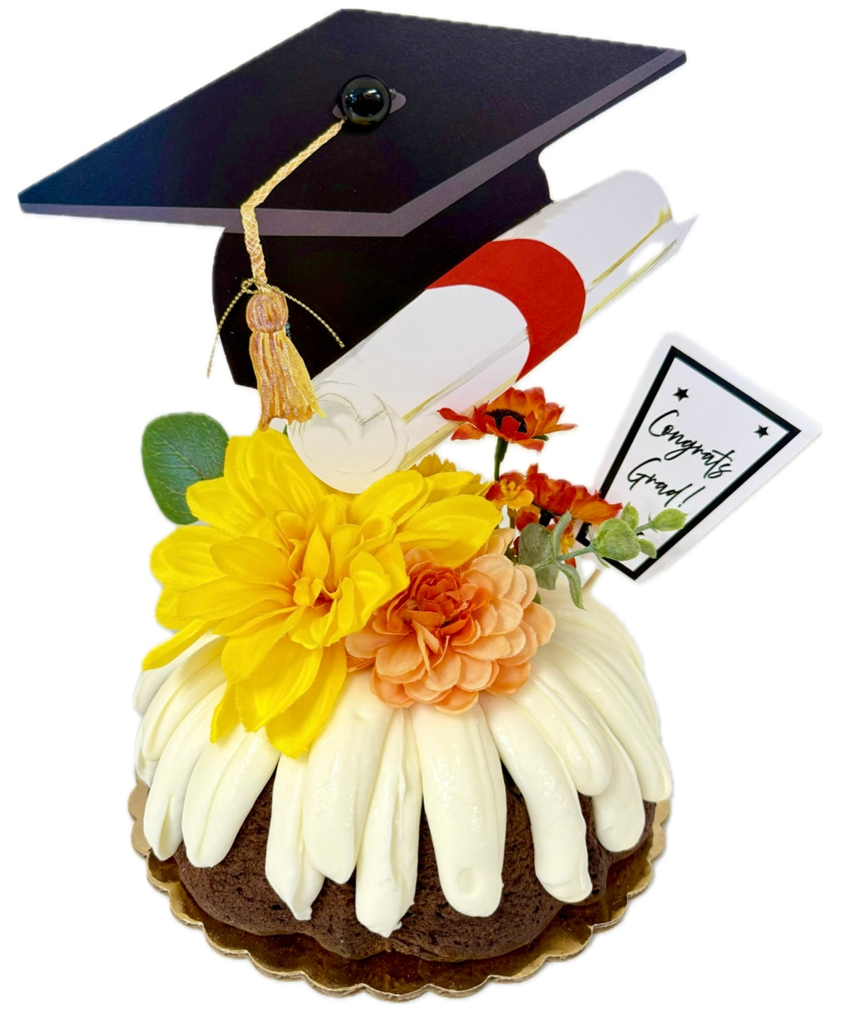 Floral Grad Cap Creative Cakery