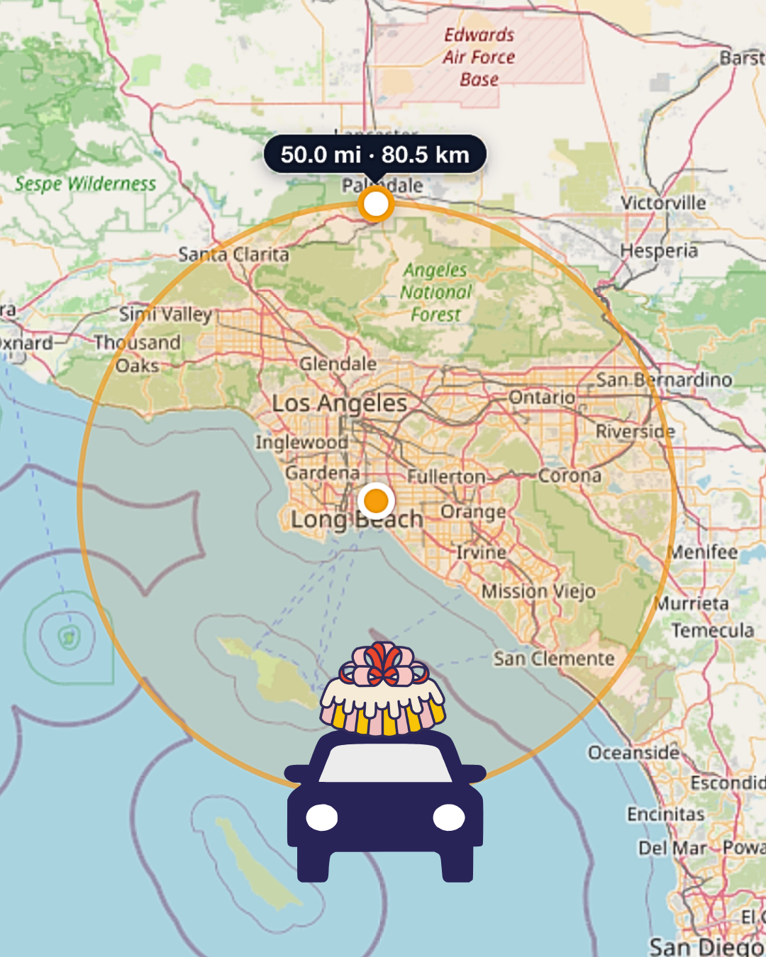 Same Day Delivery ... Up to 50 Miles Away!