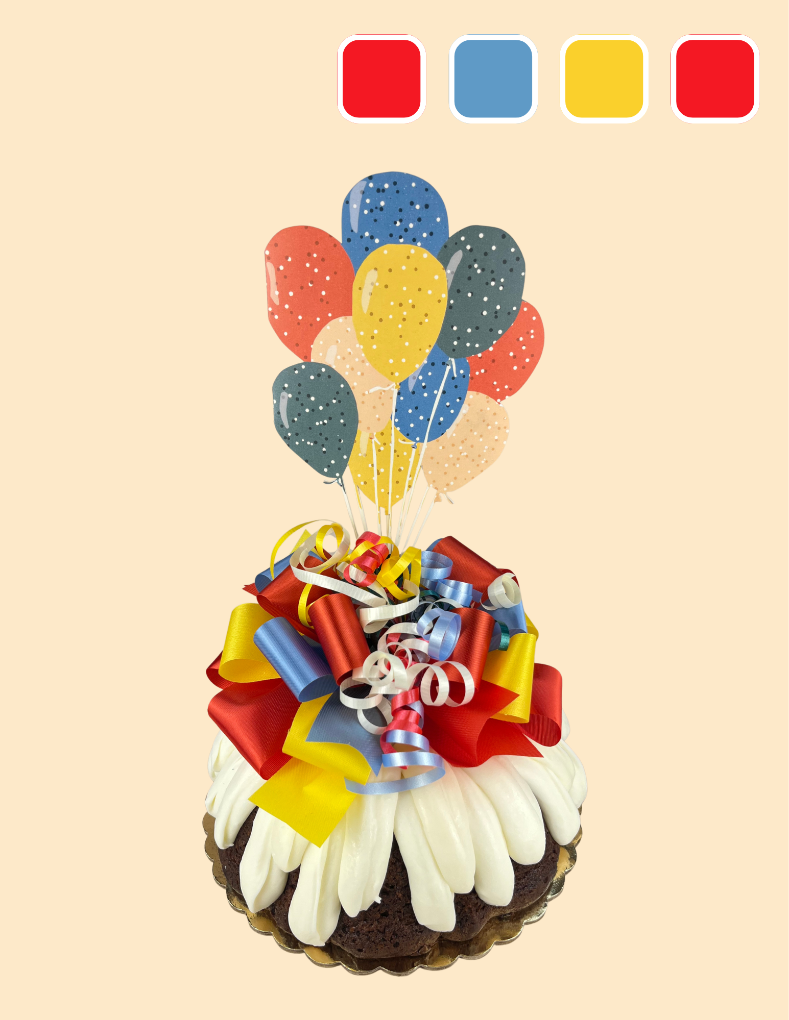 Polka Dotted Balloon Bouquet