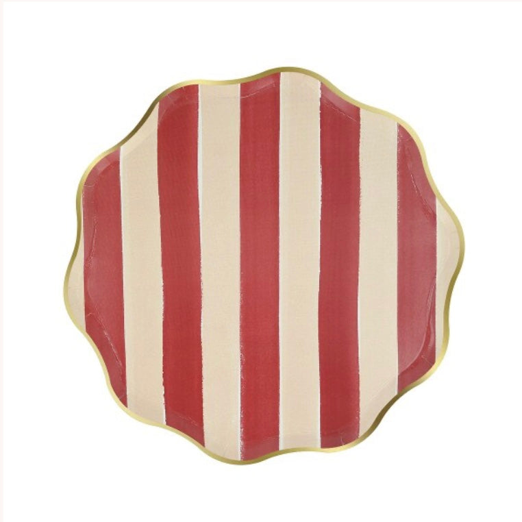 Autumn Stripes Plates