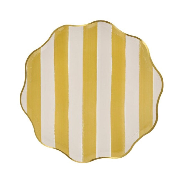 Autumn Stripes Plates