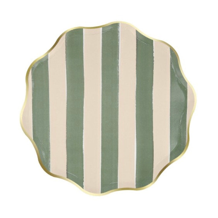Autumn Stripes Plates