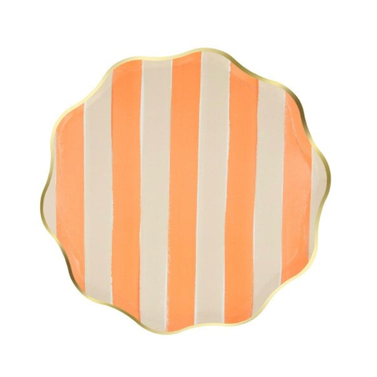 Autumn Stripes Plates