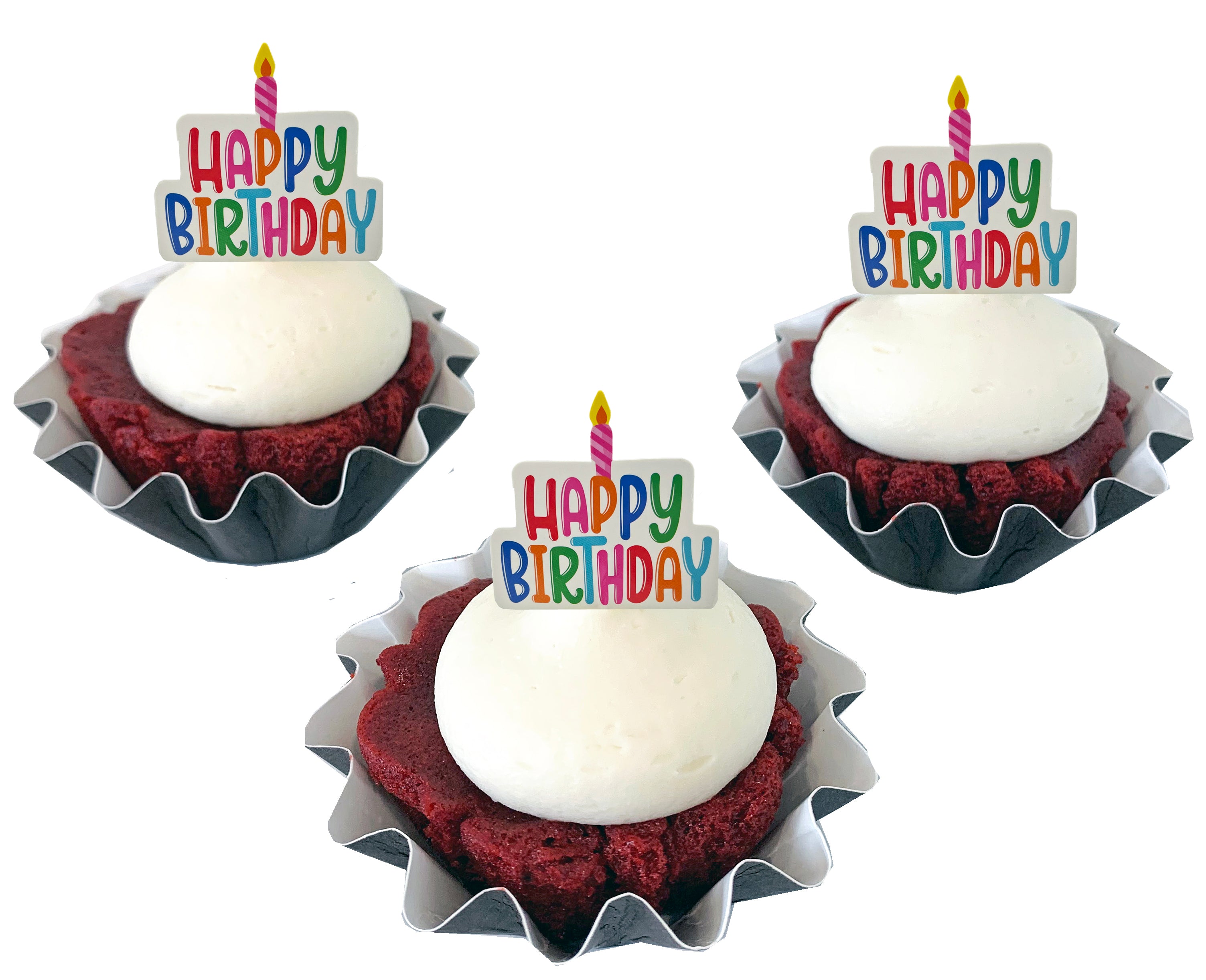 Cake & Candle Cupcake Toppers