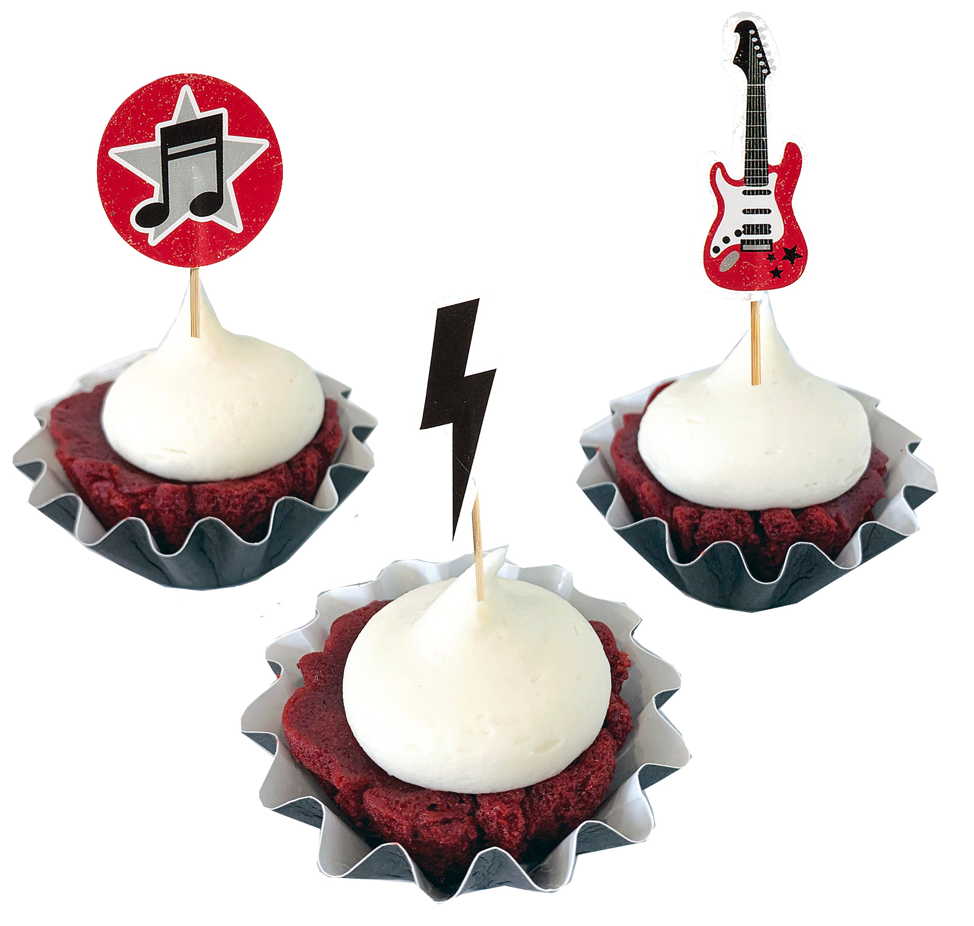 Rock 'n Roll Cupcake Toppers