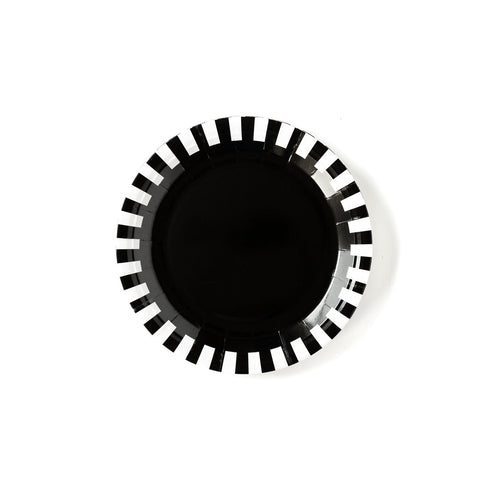 Black and White 9" Plates