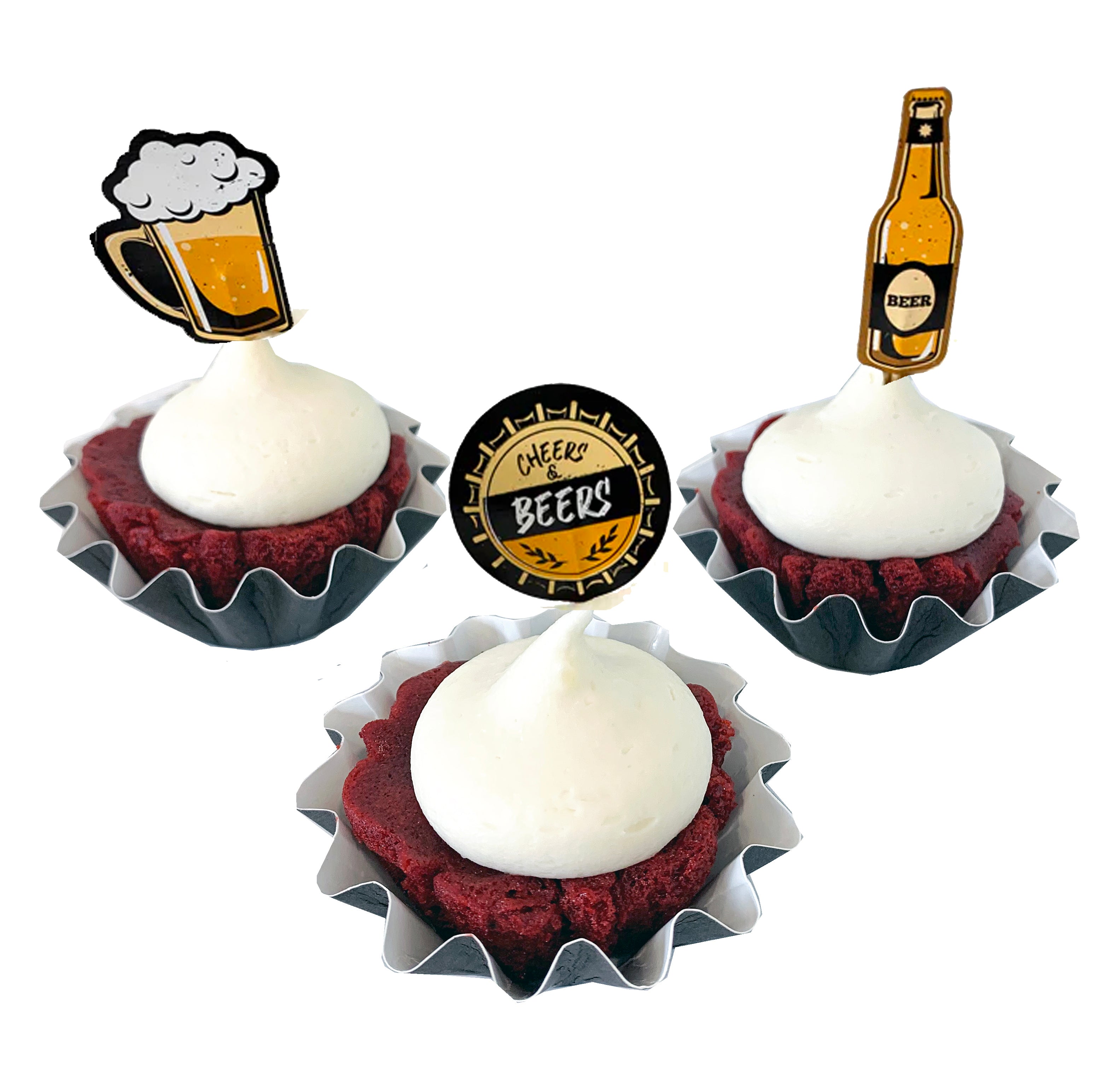 Brewski Cupcake Toppers