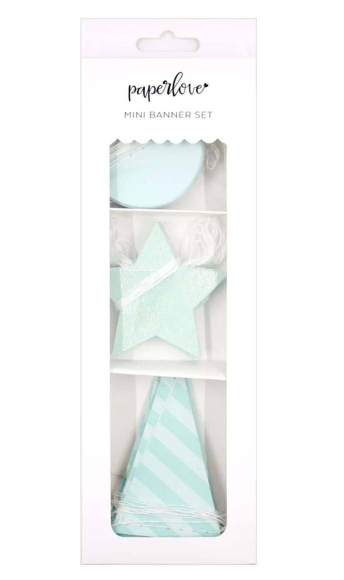 Mini Banner Set: Baby Blue