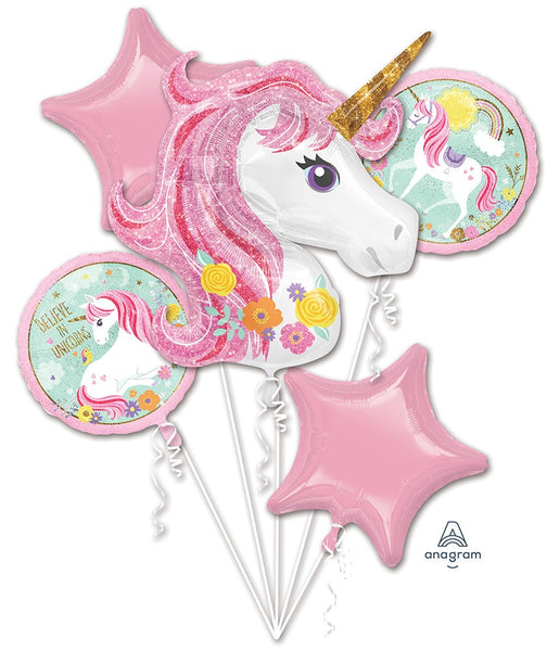 #89 Unicorn Balloon Bouquet (Pastel)