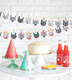 Party Animal Cat Banner