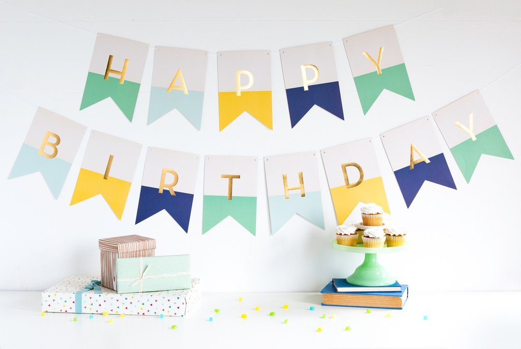 Hooray Happy Birthday Banner
