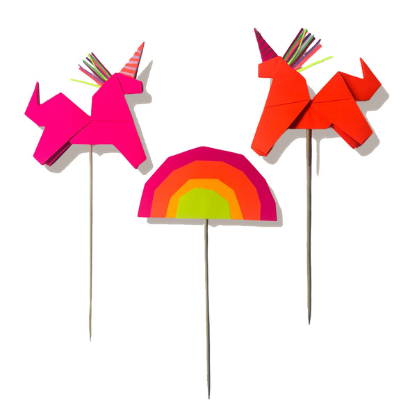 Origami Unicorn and Rainbow