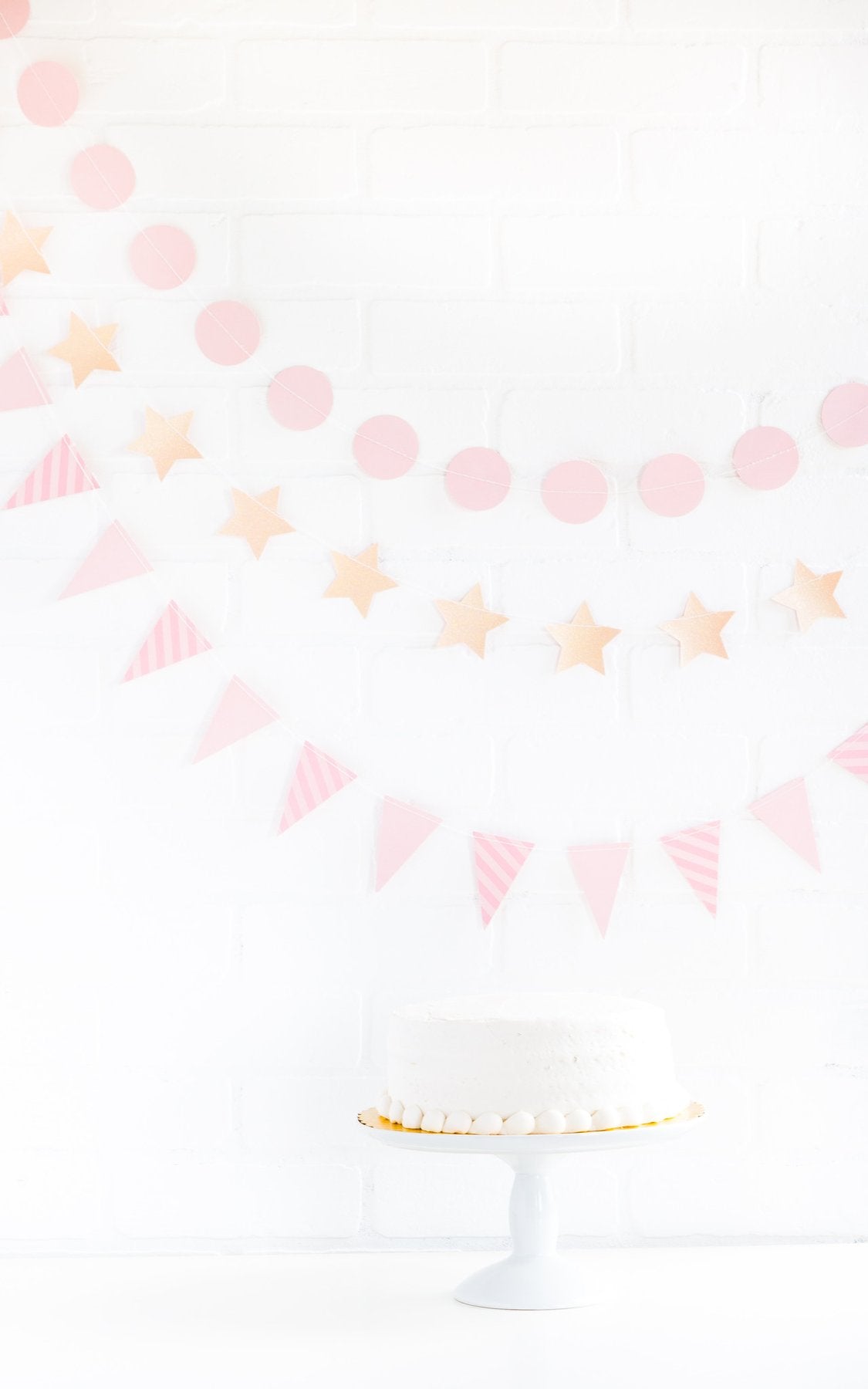 Mini Banner Set: Baby Pink